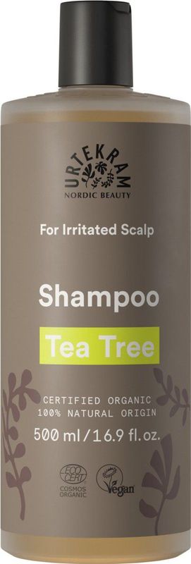 Urtekram - Tea Tree Shampoo - Geïrriteerde Hoofdhuid - 500 ml - Natuurlijke Ingrediënten