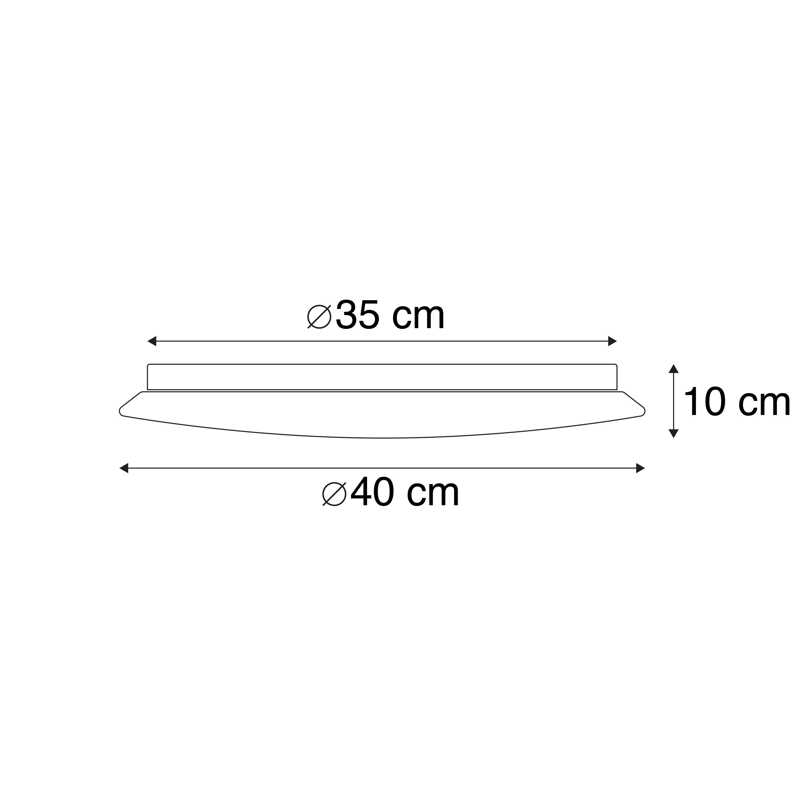 Plafondlamp wit incl. LED en dimmer met afstandsbediening - Mane