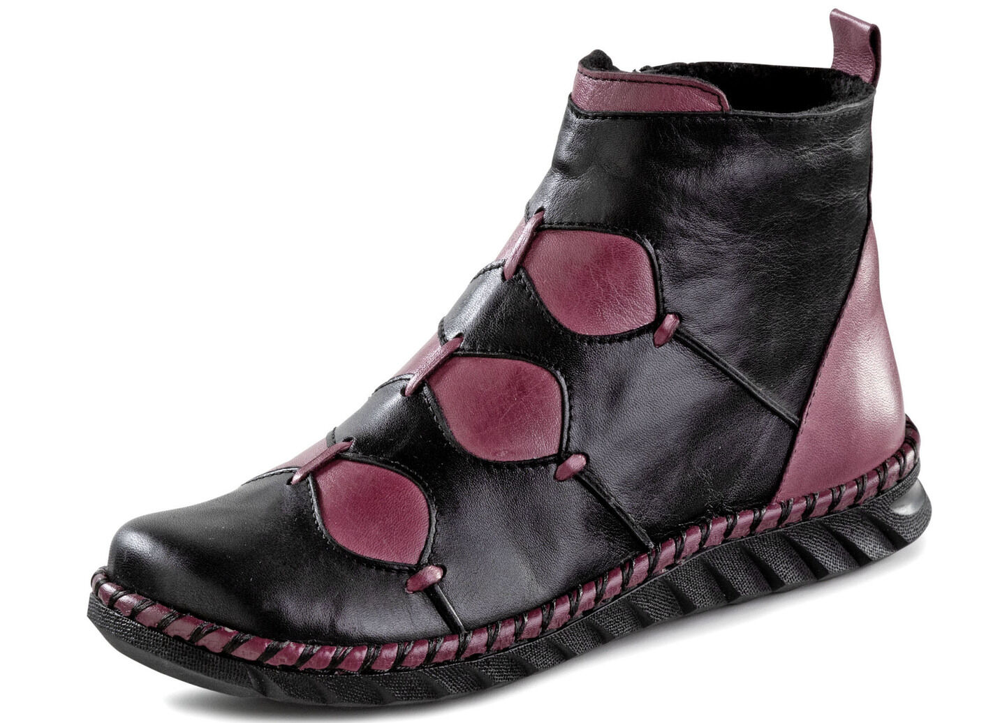 Gemini Bootie aus dezent schattiertem Rind-Nappaleder