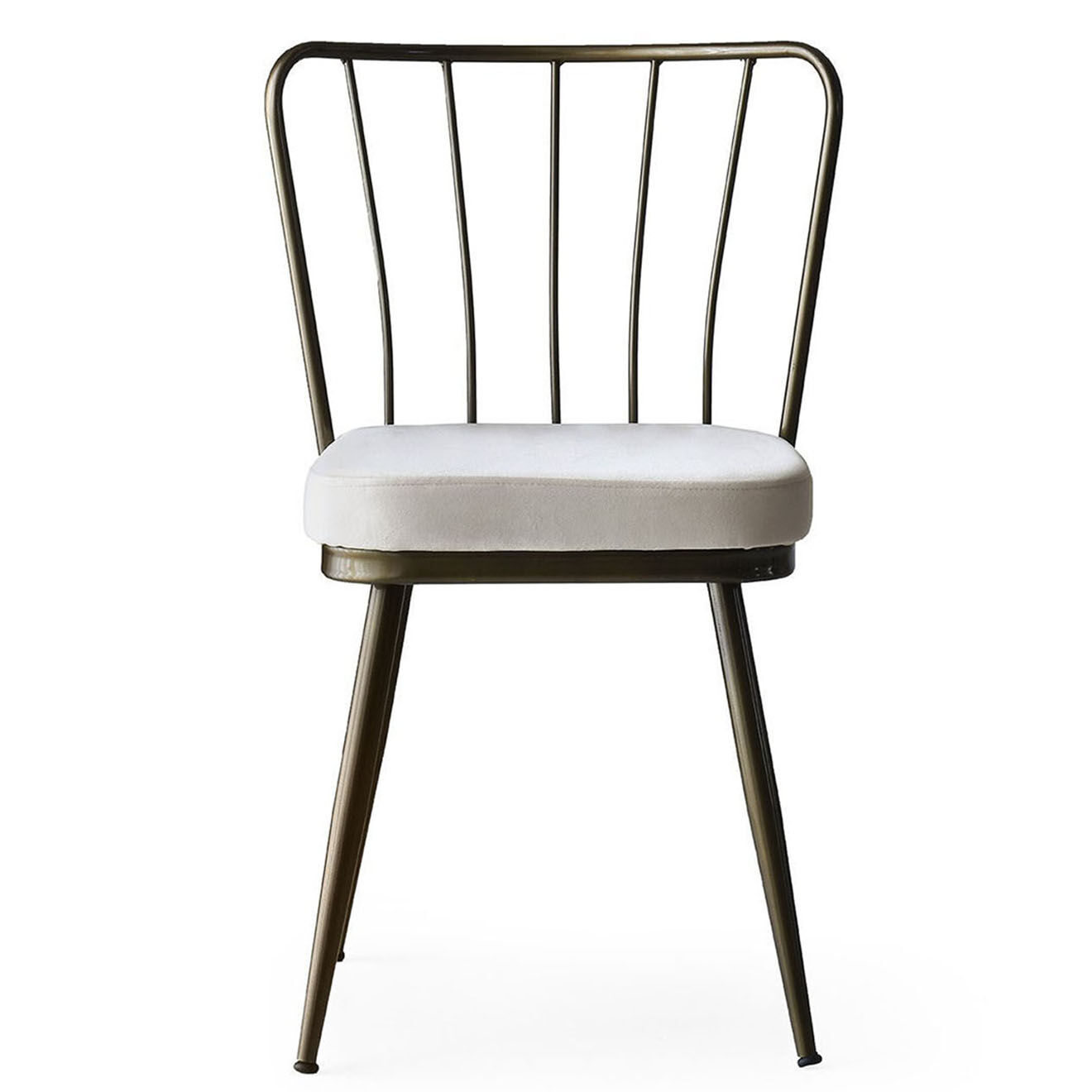 Homitis 4 Chaises Yildiz  blanc/noir - 43x82x42 cm