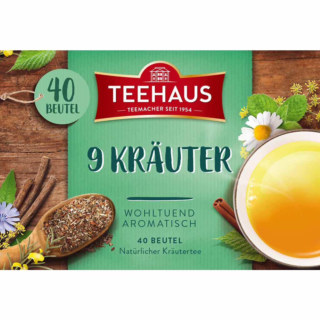 Teehaus Teemischung 9 Kräuter 40x1,5g=60g MHD:30.11.27