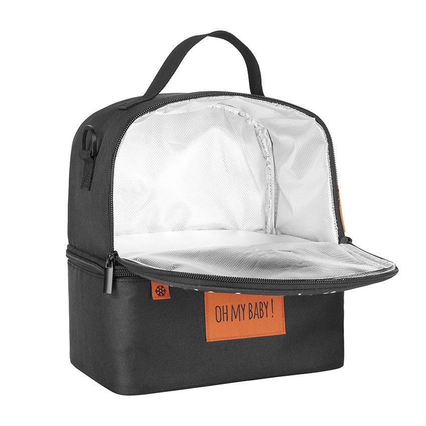 Sac repas isotherme multipoches Pick & Go - Ecru