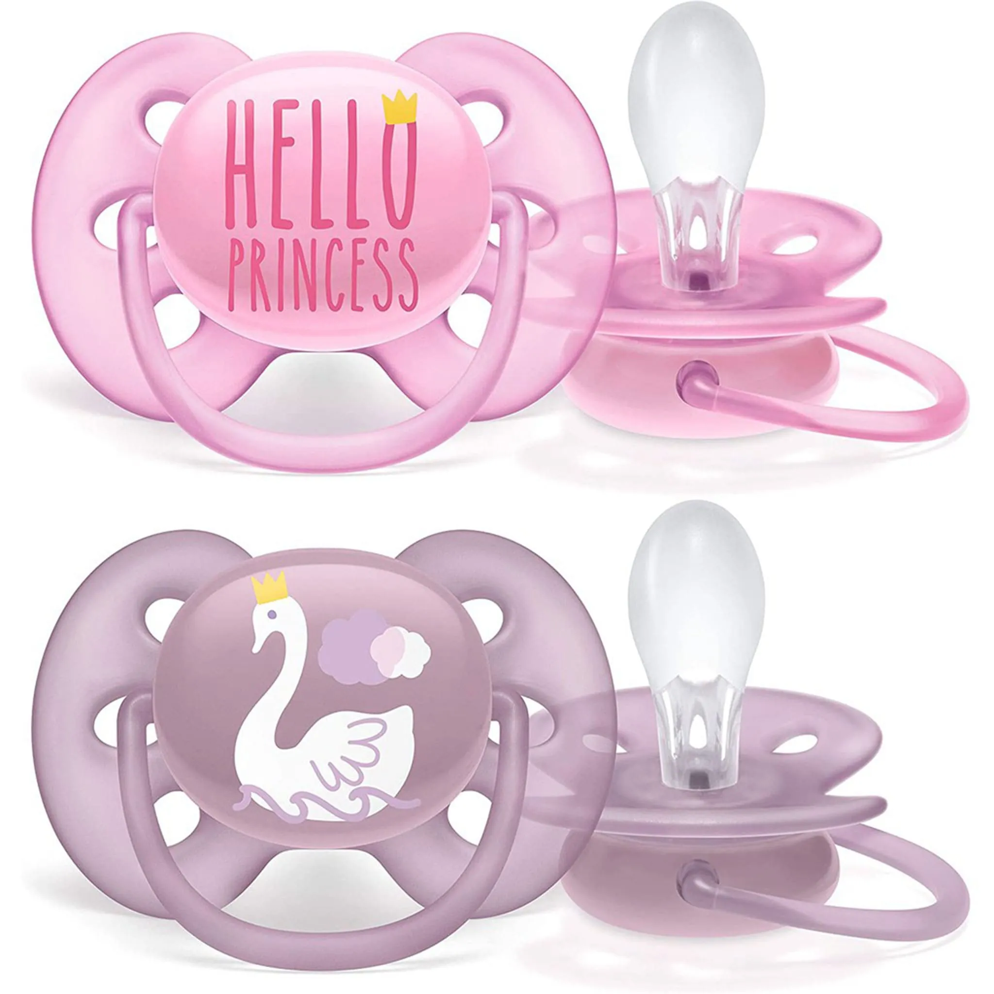 Philips Avent Suce Orthodontique 6-18m Ultra Paquet de 2 - Rose