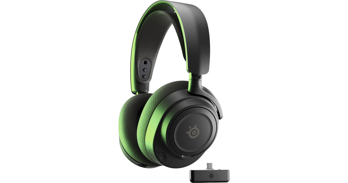 SteelSeriesArctis Nova 7X Wireless Gen 2 over-ear gaming headset  (Zwart, Pc, Xbox One, Xbox Series X|S, PlayStation 4/5, 2.4 GHz / Bluetooth, Tweedekans)
