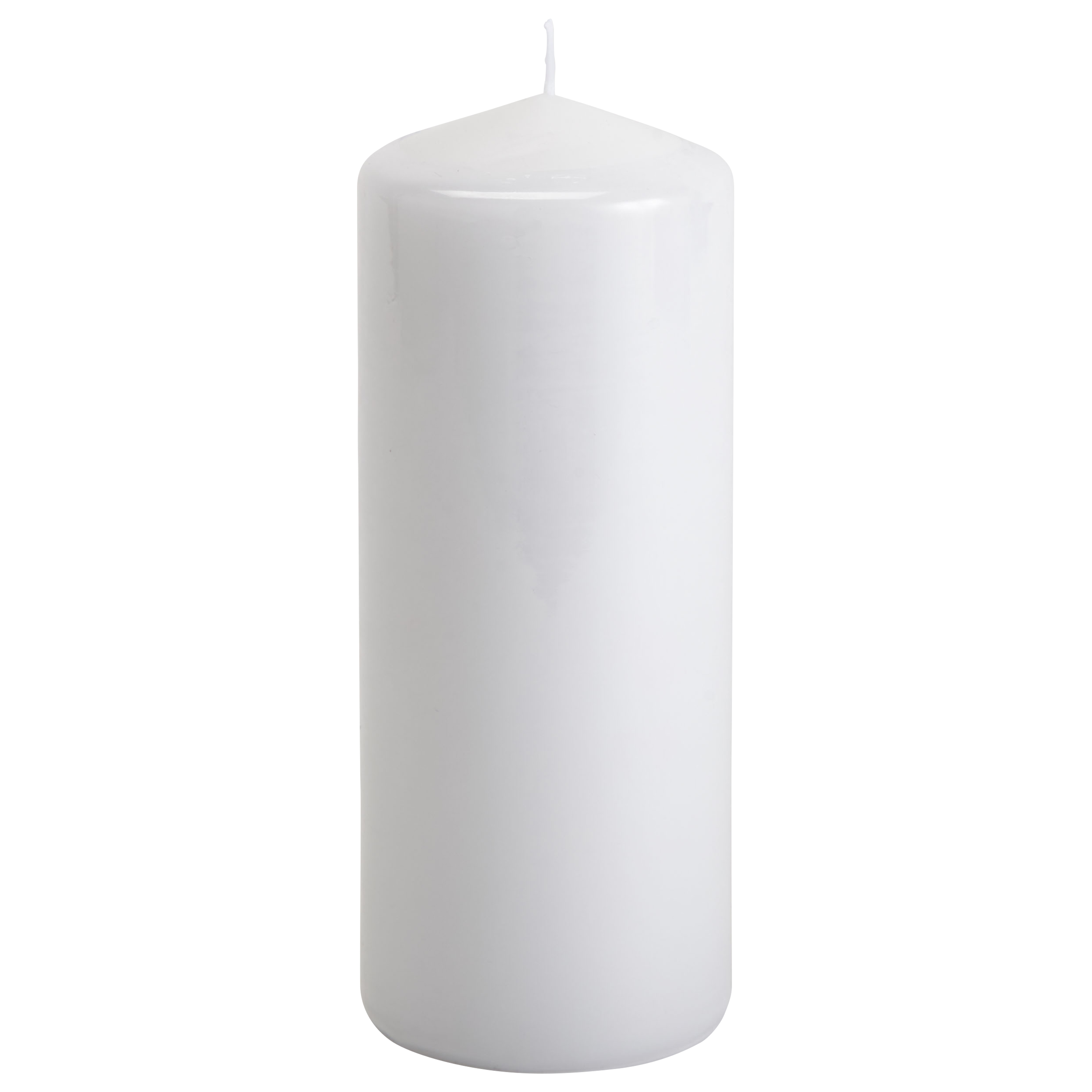 VELA PILAR AUCHAN ESSENTIAL BRANCO 20CM
