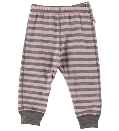 Joha Leggings - Uld - Rosa/Gr?