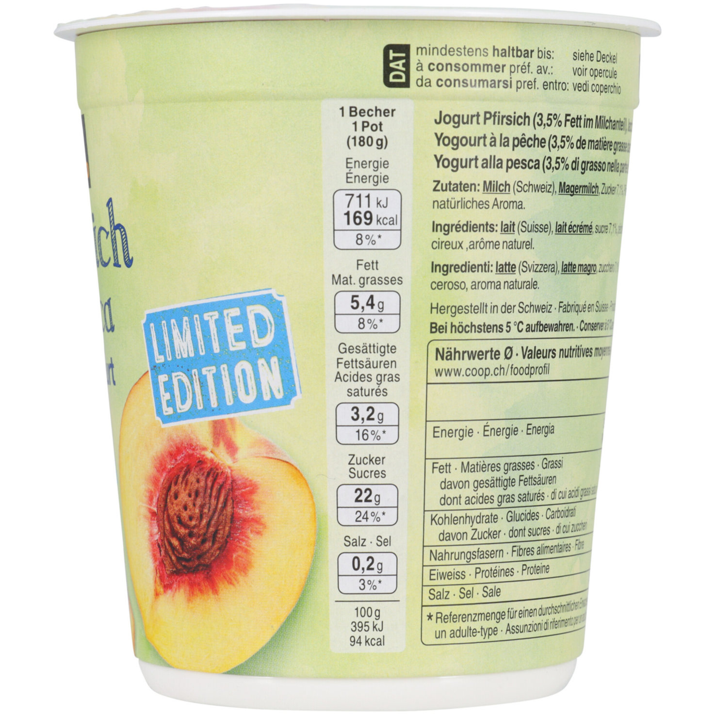 Free From Joghurt Pfirsich 2x180g