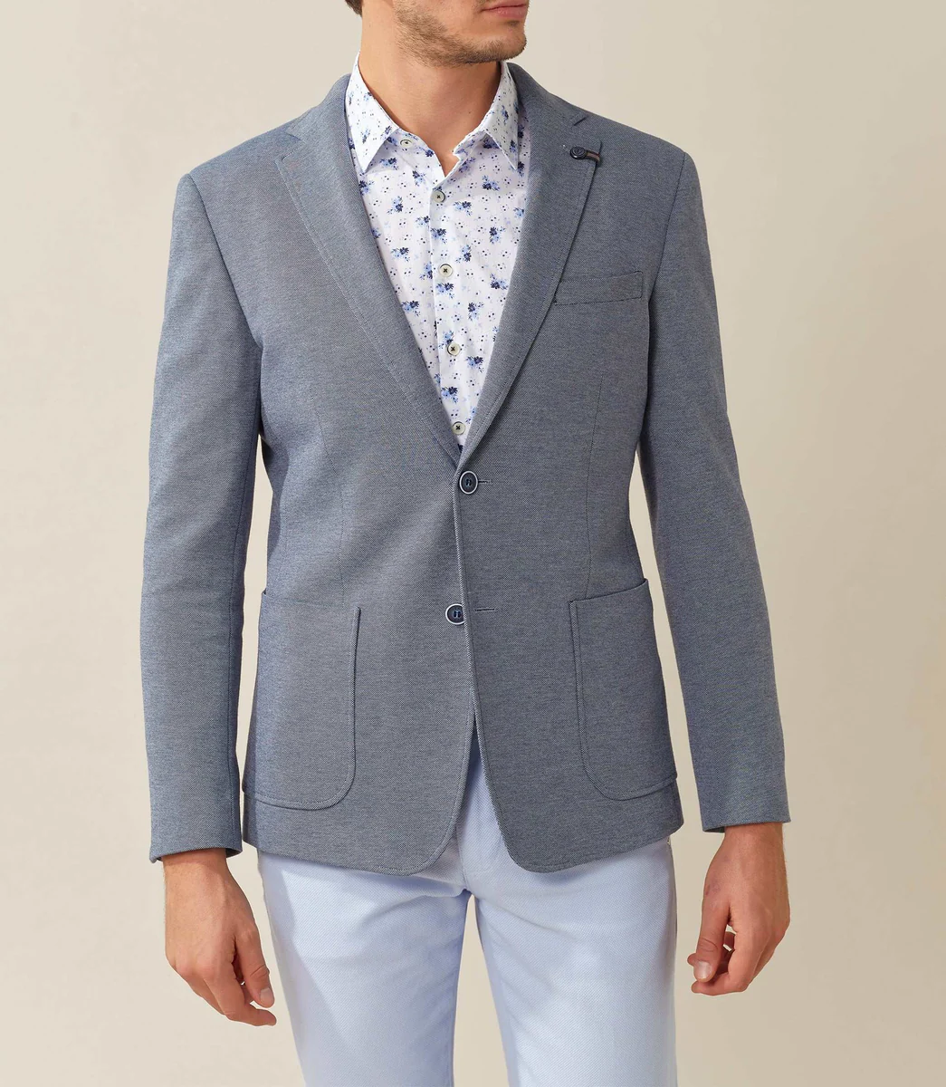 Veste casual bleu 