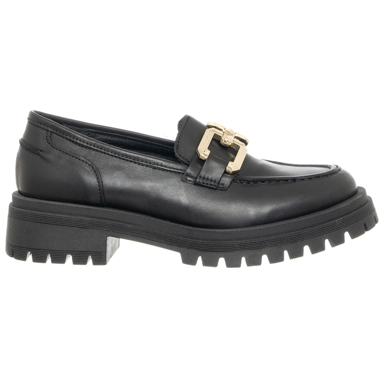 Loretta Pettinari Mocassins en Cuir Mean noirs - Talon 4.5 cm