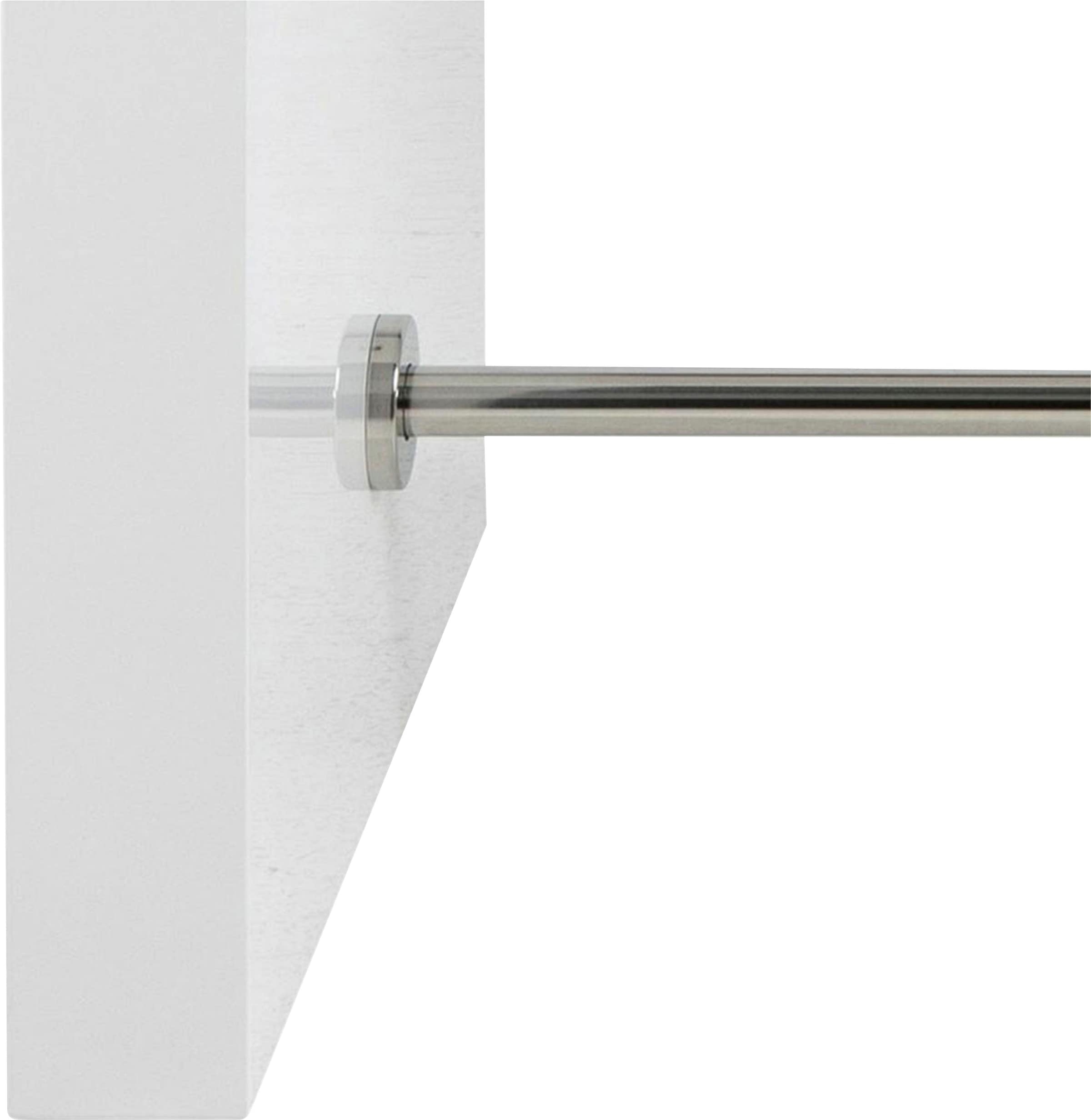 SalesFever Bartisch »Hochtisch im eleganten Stil« Edle Querstrebe in Chromoptik aus rostfreiem Stahl