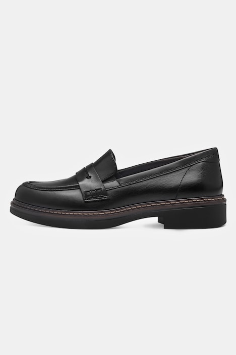 Tamaris Leder-Loafer, Zierspange, Wechselfußbett
