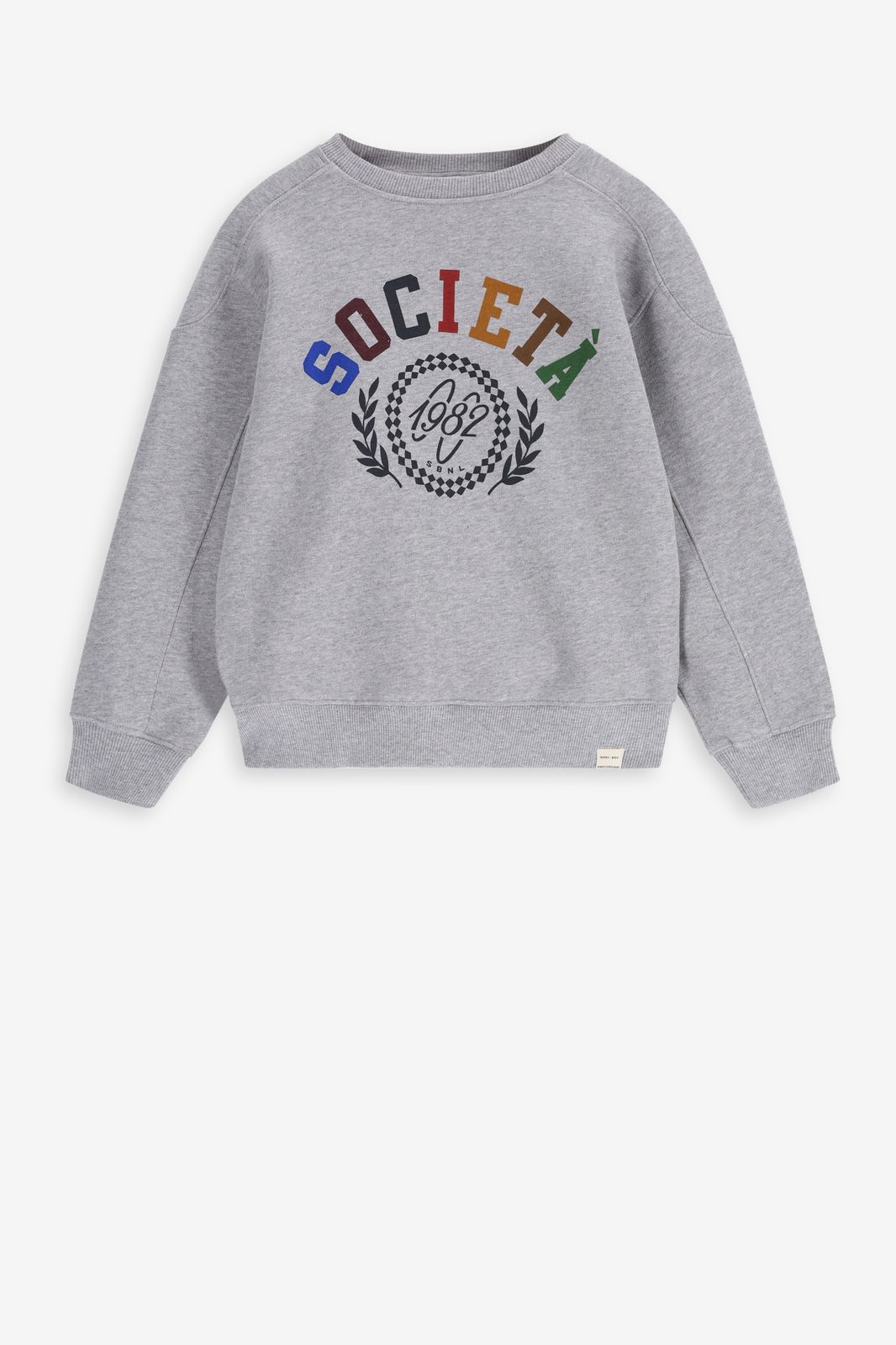 Grijze sweater met artwork