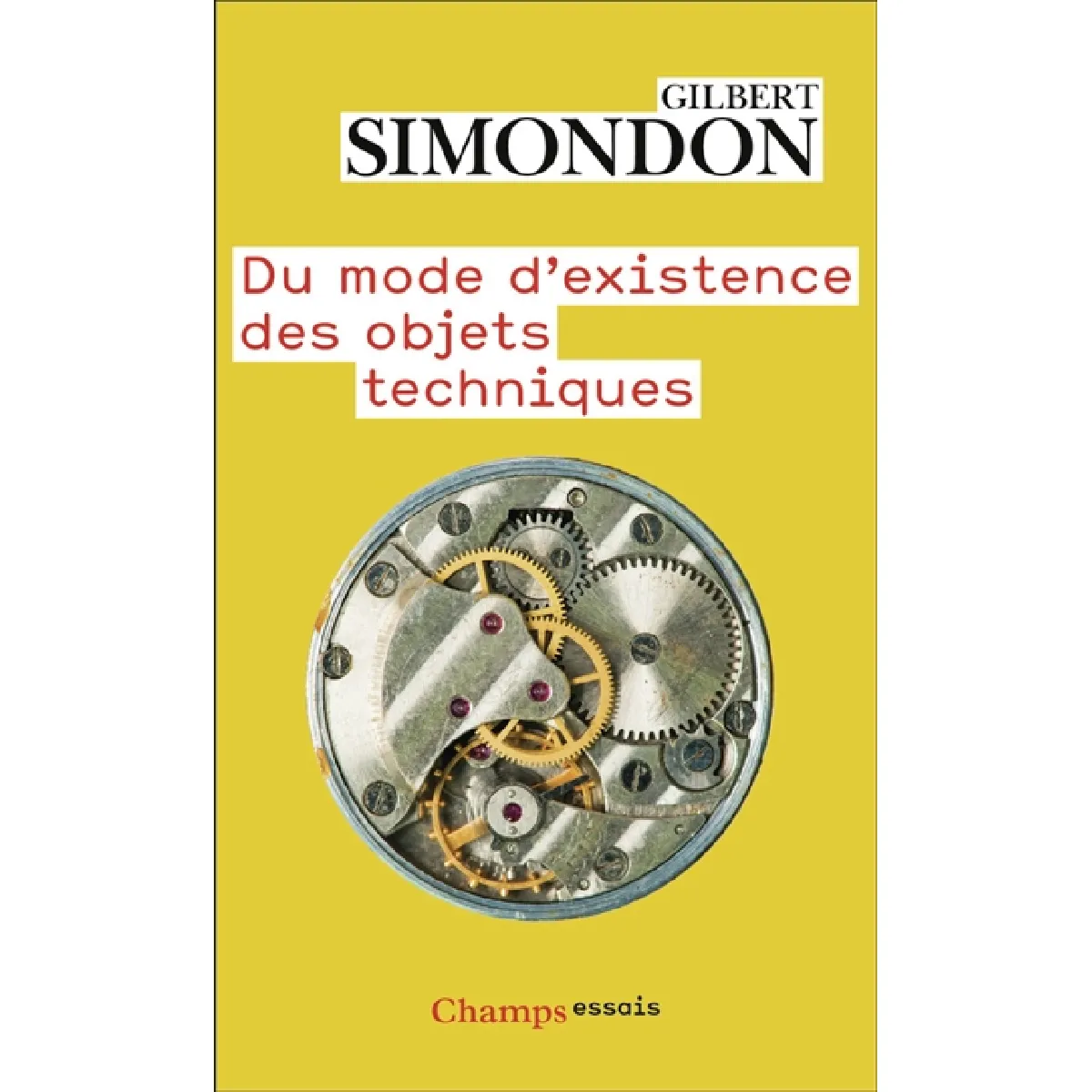 Du mode d'existence des objets techniques