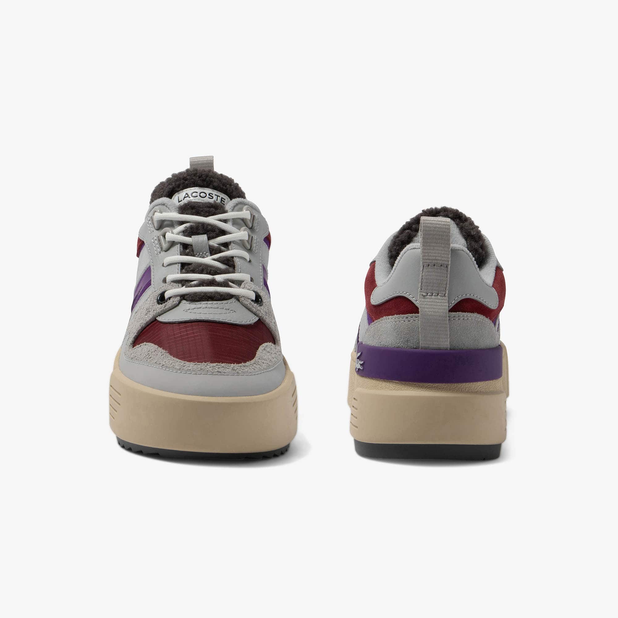 Sneakers Outdoor L002 Winter femme en cuir Outdoor - Gris - Lacoste - Femme
