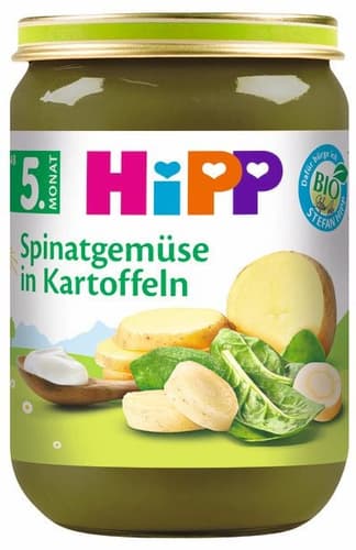 HiPP Bio Gemüse Spinatgemüse mit Kartoffeln