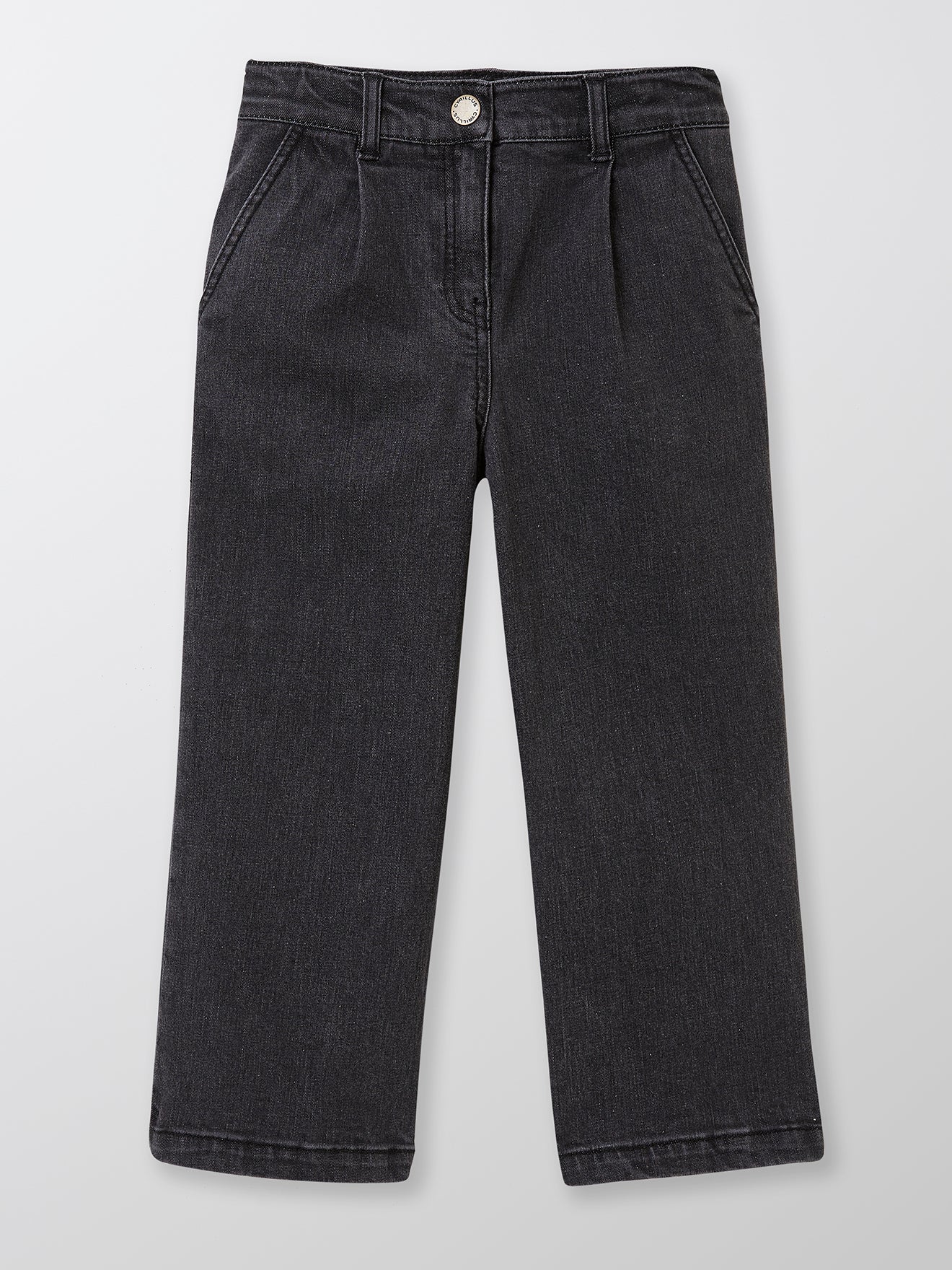 Pantalon Fille large en denim