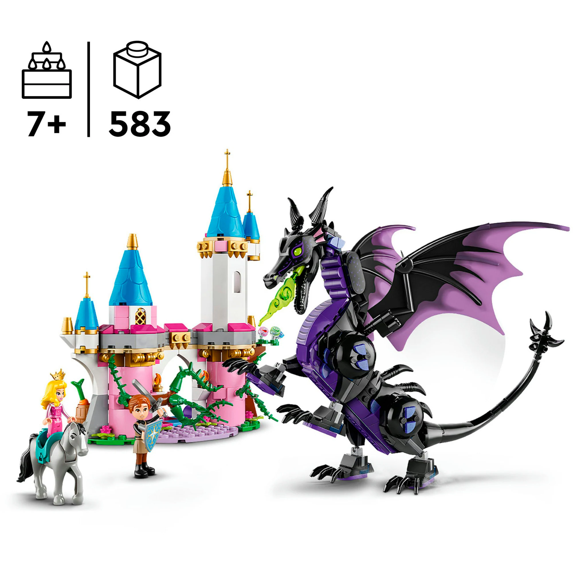 LEGO Konstruktionsspielzeug Disney Princess Malefiz als Drache