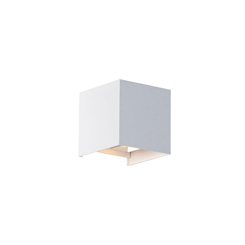 Buitenwandlamp wit incl. LED 2-lichts IP54 - Edwin