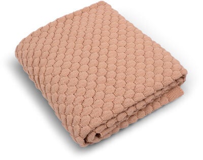 FILIBABBA  Strikket Teppe, Ivory Cream