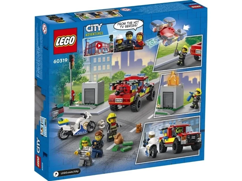 LEGO City 60319 Brandslukning og politijagt