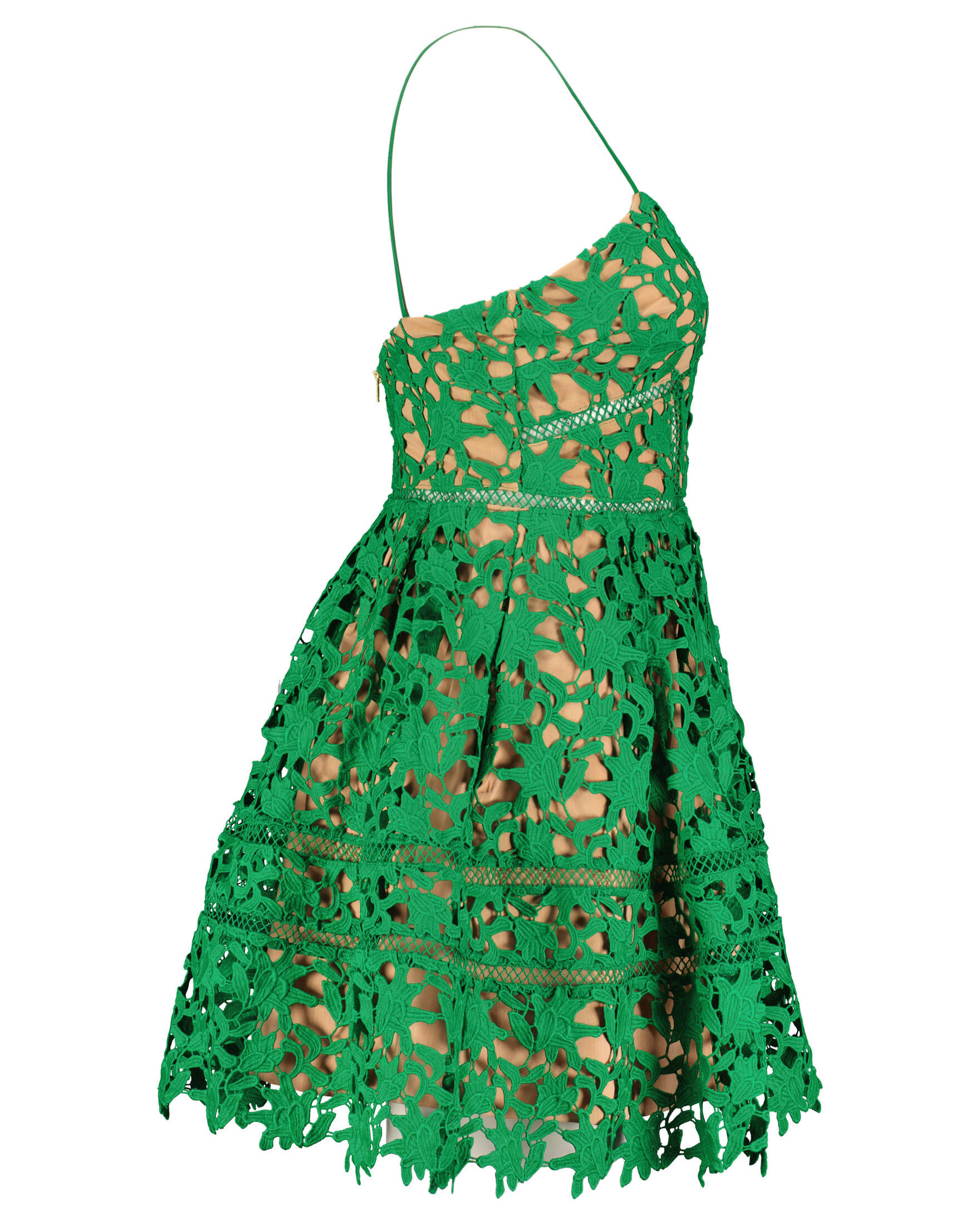 self-portrait| Damen Kleid DEEP GREEN AZALENA