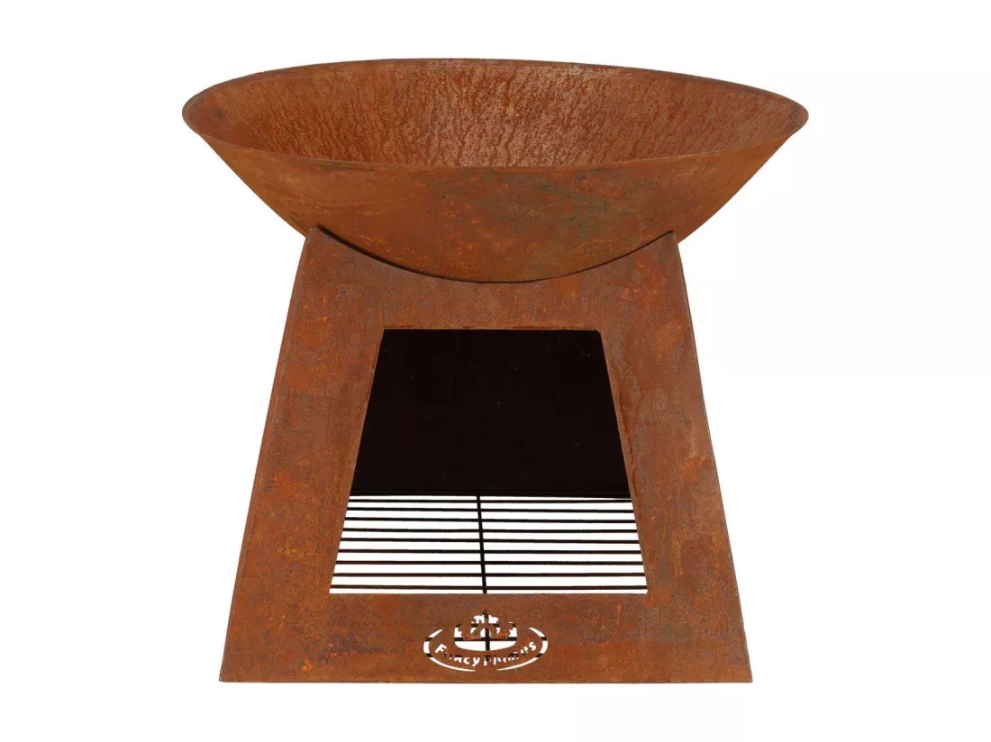 Vasque porte bûches en métal 60 cm