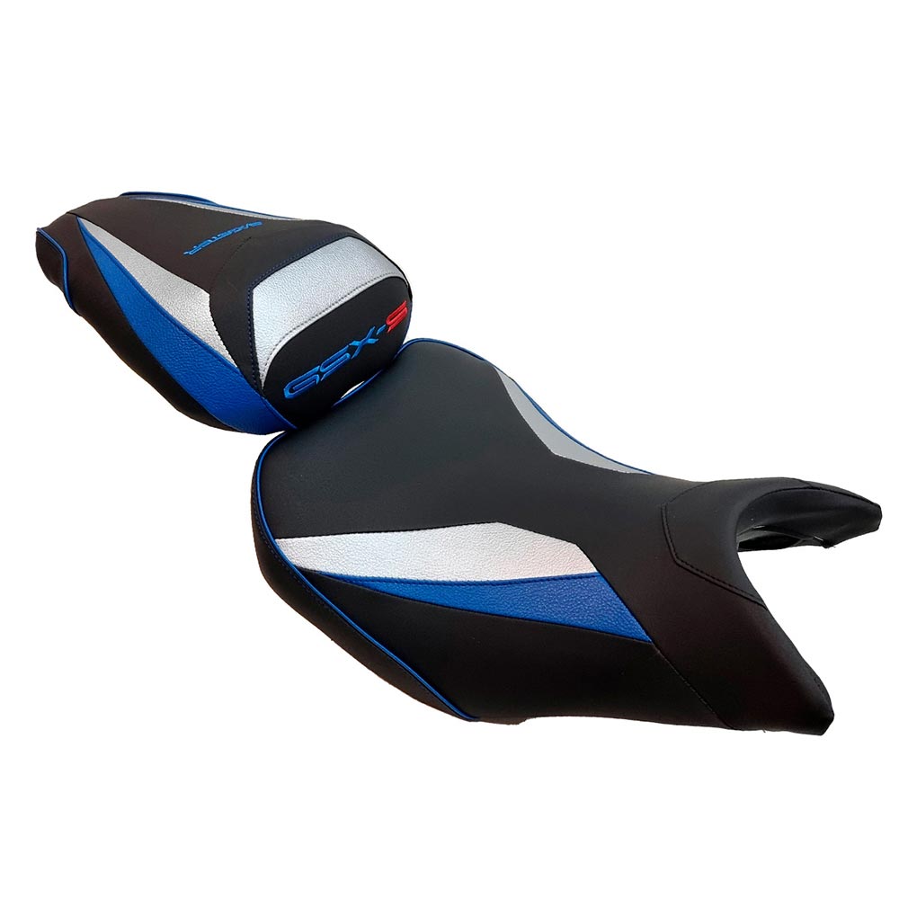 Bagster - Selle Ready Luxe série spéciale Suzuki GSX-S 950/1000 (2021-) Noir / Argent / Bleu