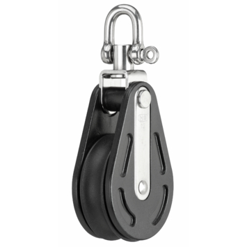 Enkelschijf Blok12Mm Swivel Glijl.