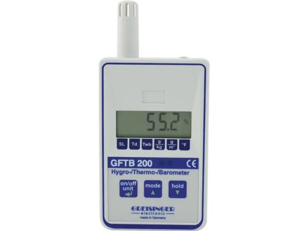 Greisinger GFTB 200 Luftfugtighedsmåler (hygrometer) 0 % rF 100 % rF Dugpunkts/skimmelsvampsvisning