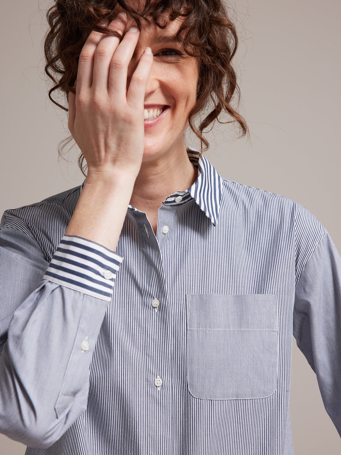 Chemise rayée femme
