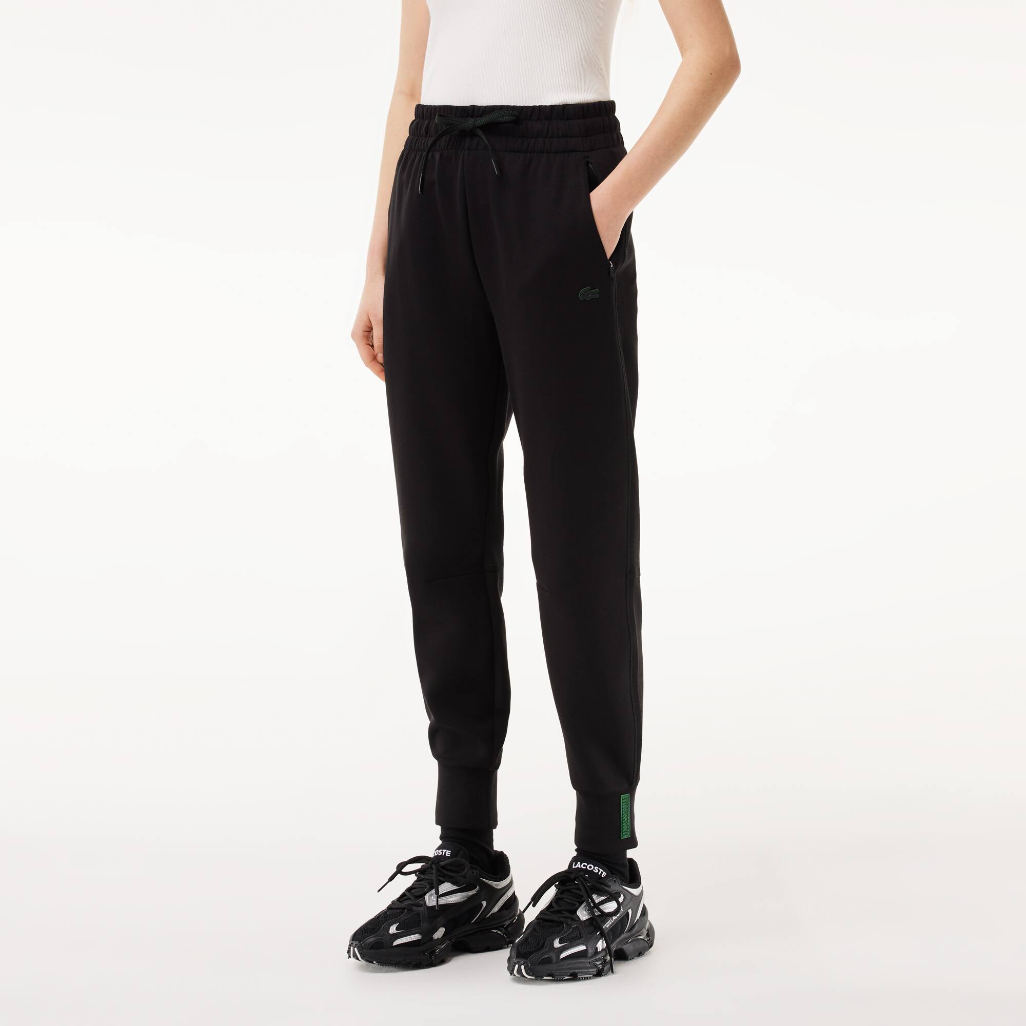 Damen LACOSTE Jogger Doppellagige Trainingshose Traningshosen - Schwarz - Lacoste - Damen