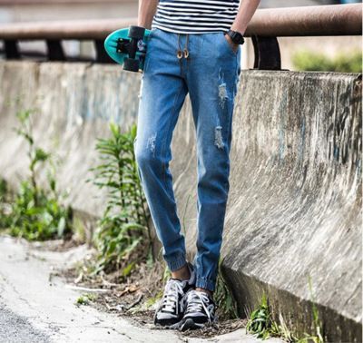 Wewewow - Versleten Slim-Fit Jeans