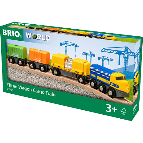 BRIO 33982 Godstog med tre vogne