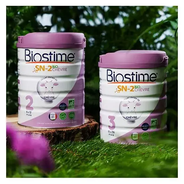 Leite de cabra orgânico de transição Biostime, 2ª etapa, 800g