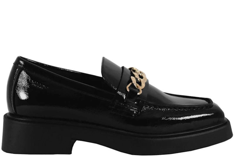 VAGABOND JILLIAN SORT LOAFERS I SKIND MED LAK-LOOK