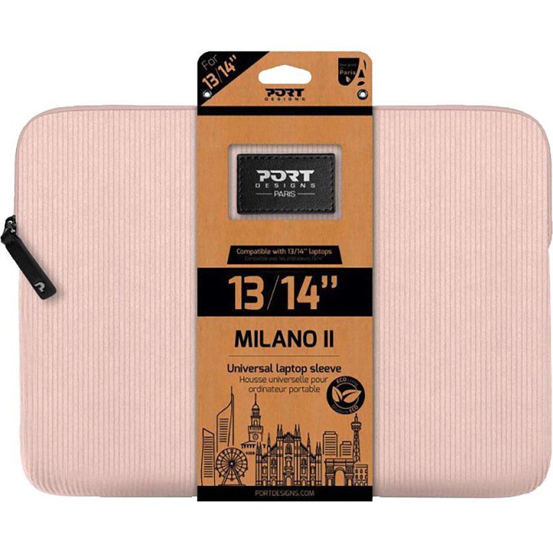 PORT - Housse MILANO ECO en velours pour ordinateur 13/14''