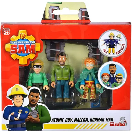 Simba Feuerwehrmann Sam Superhelden Figurenset, 3-teilig
