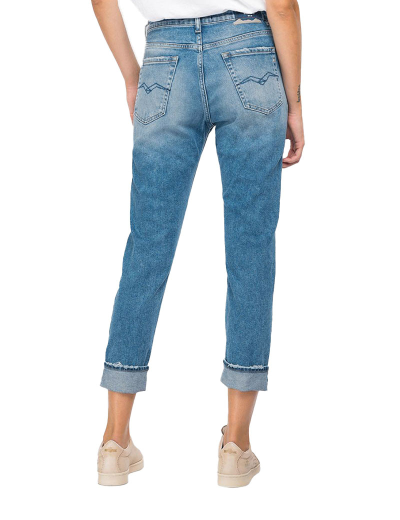REPLAY JEAN SLIM BOYFIT MARTY BLEU MOYEN 009