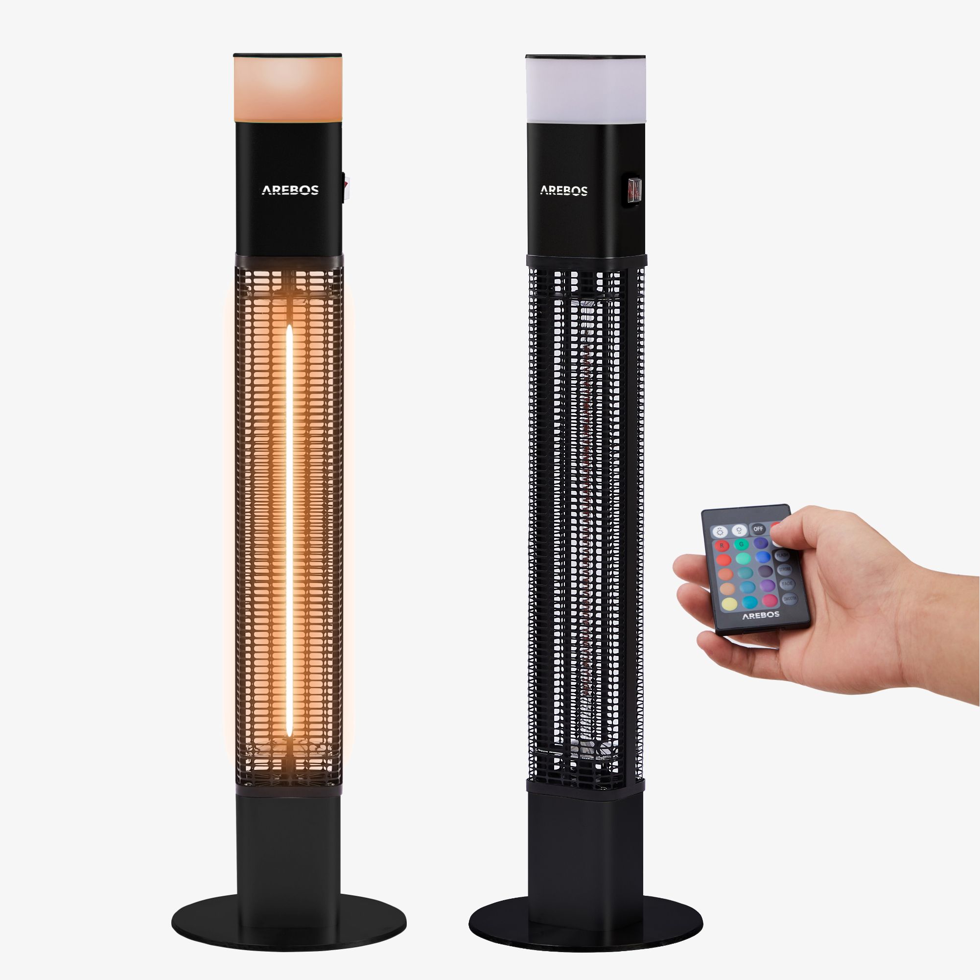 Infrarot Terrassenheizstrahler 1500W mit LED