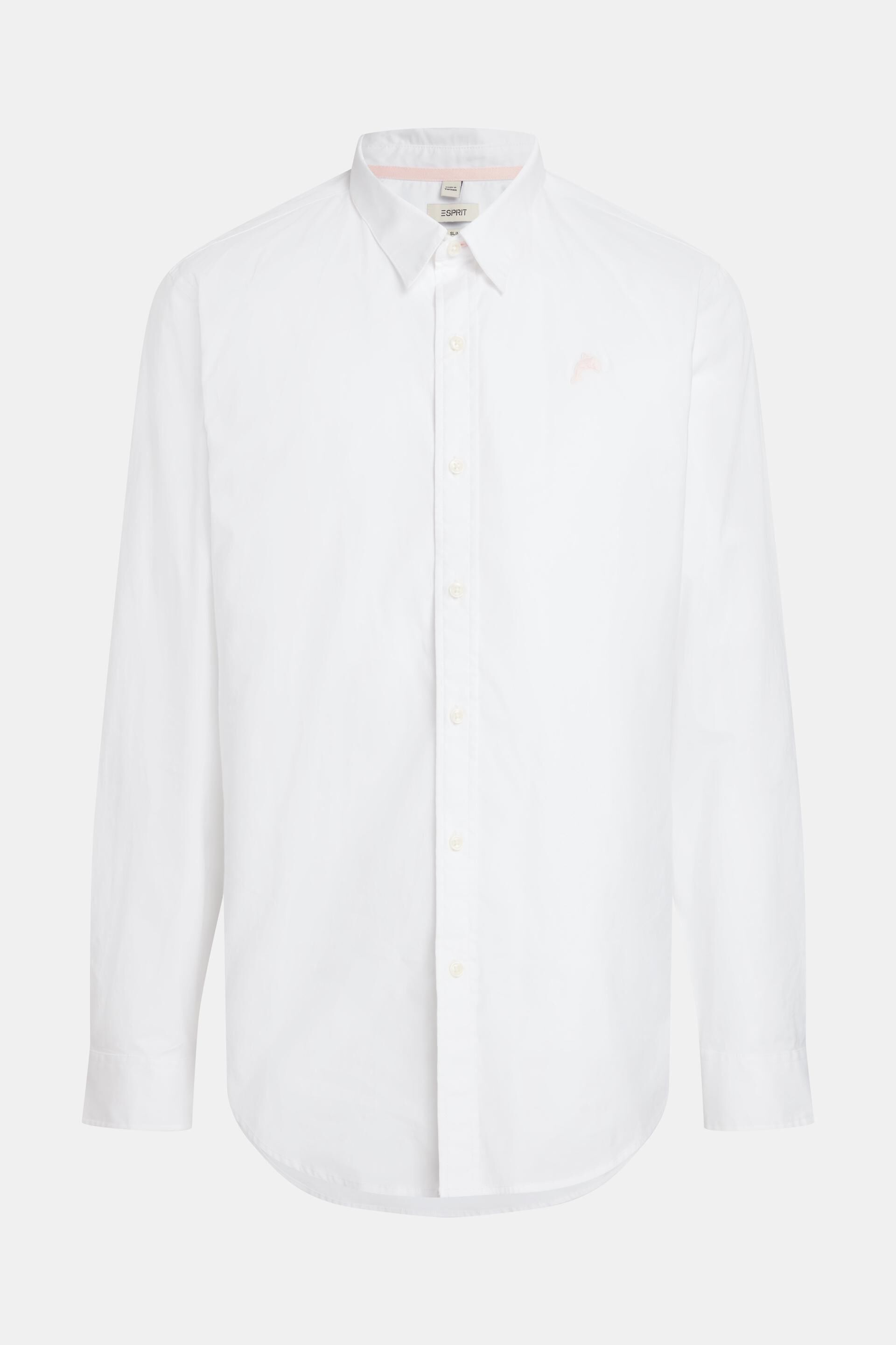Chemise en popeline Slim Fit à badge dauphin