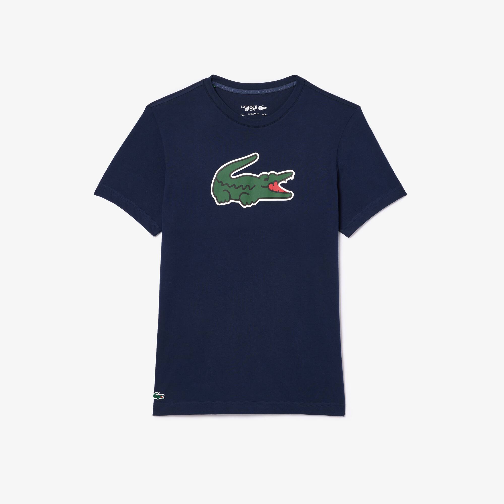 T-shirt Sport Ultra-Dry avec imprimé crocodile T-Shirts - Bleu - Lacoste - Homme