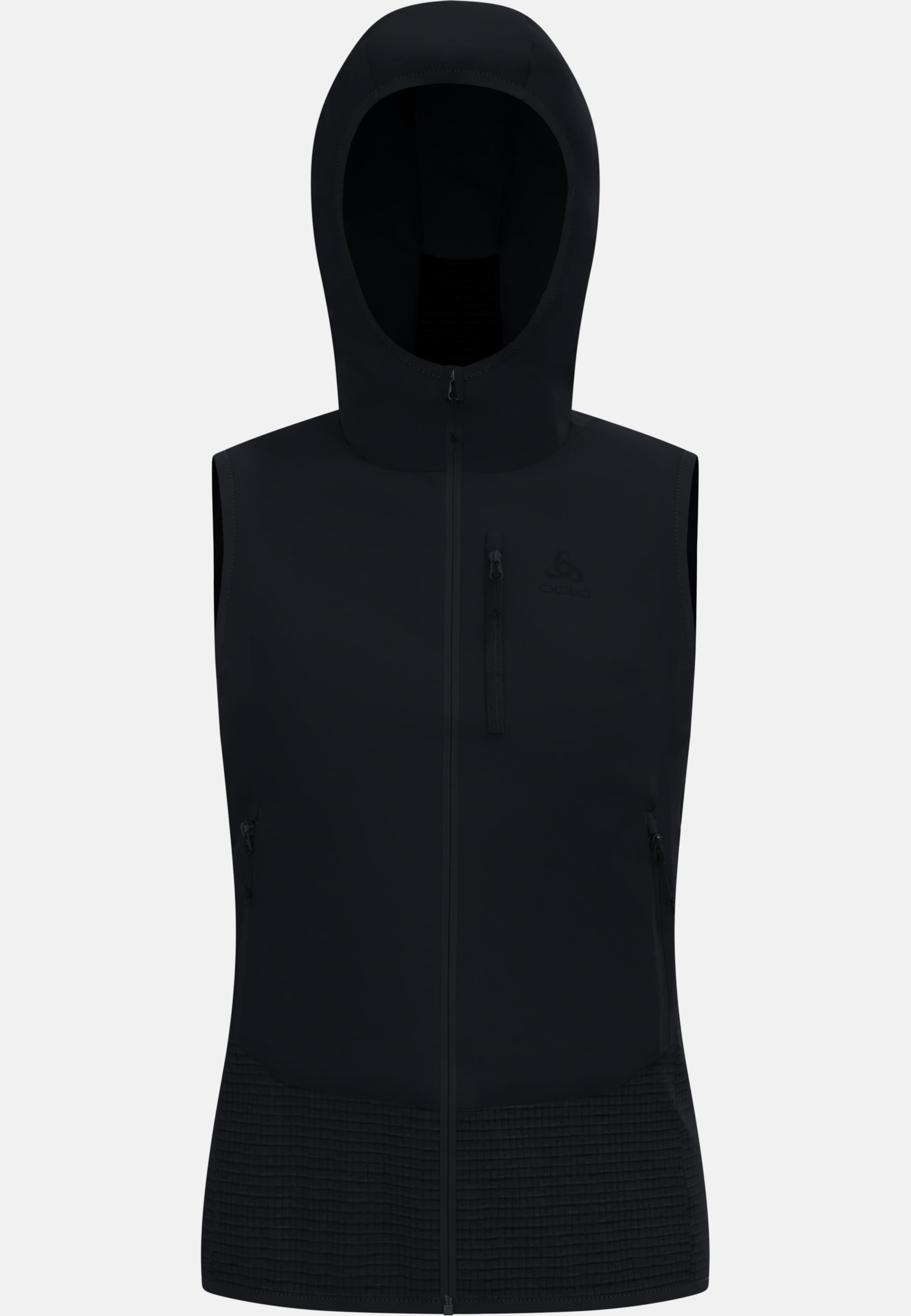 Isolierte Ascent Hybridweste mit Wolle in black