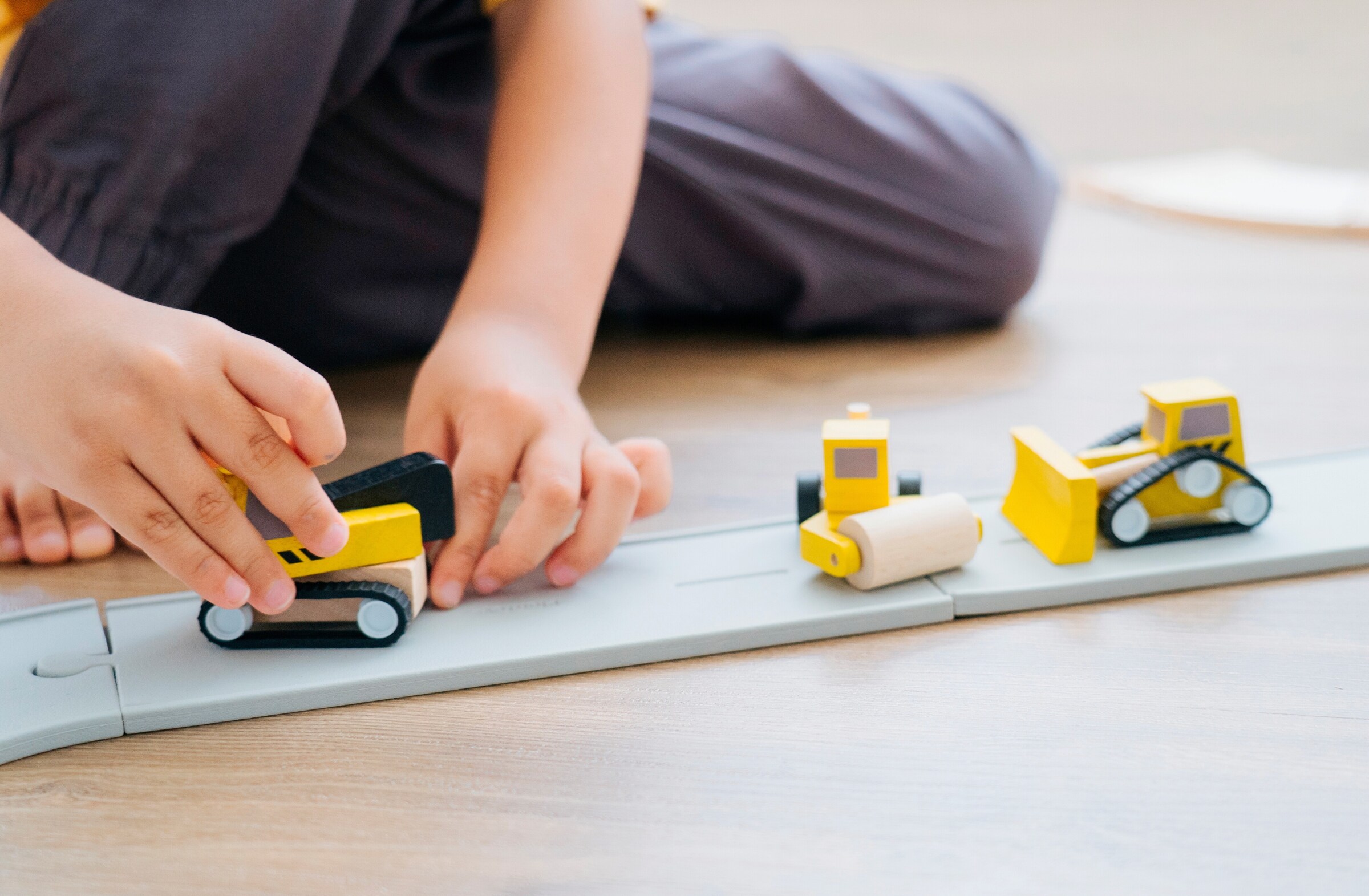PlanToys Straßenbau-Set
