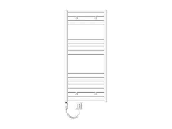 Radiateur avec Élément Chauffant Électrique 1200W, 600 x 1200 mm, Blanc, Connexion Latéral