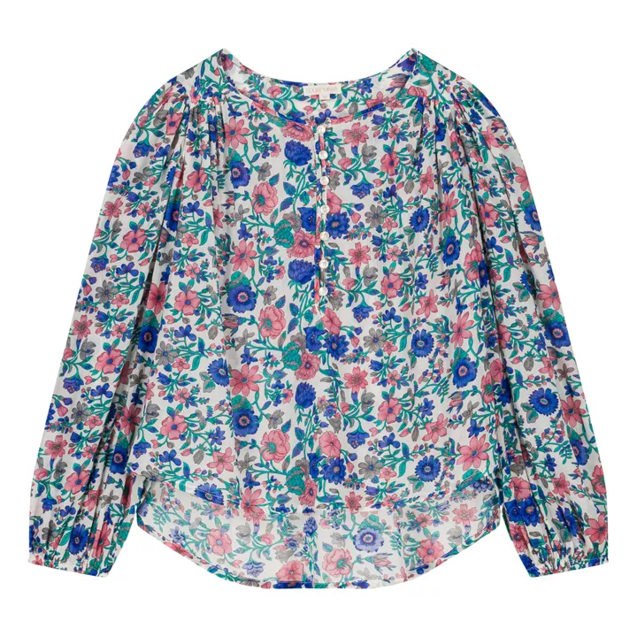 Louise Misha Blouse Marianna Coton Bio - Collection Femme | Bleu