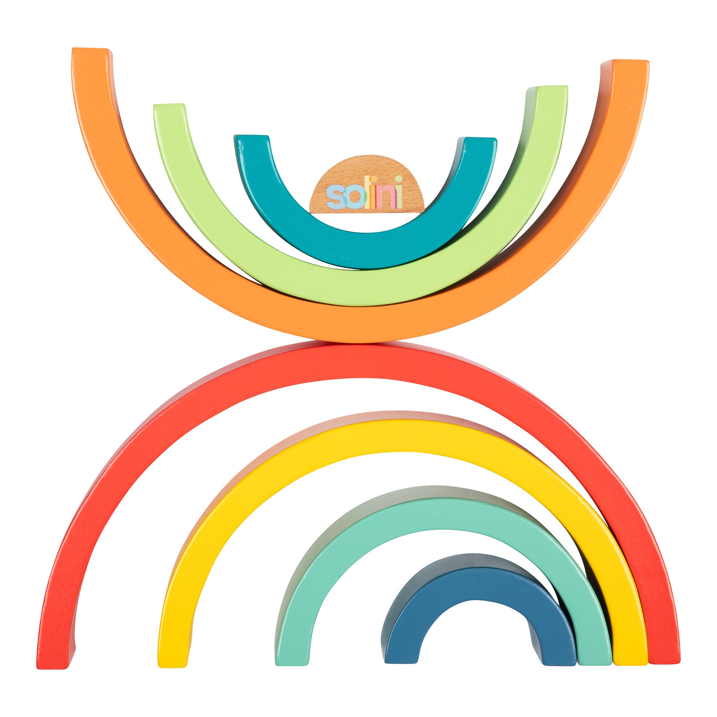 solini Holzbausteine Regenbogen