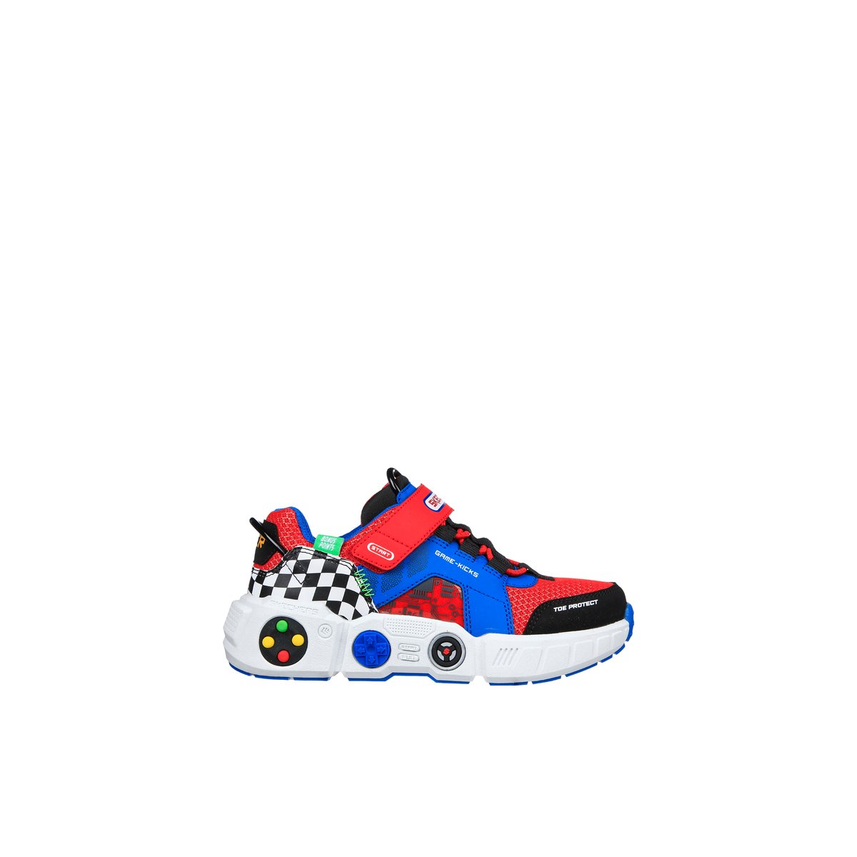 2X les points-Gametrnxv-jb-Baskets - Talon plat - Autre Bleu
