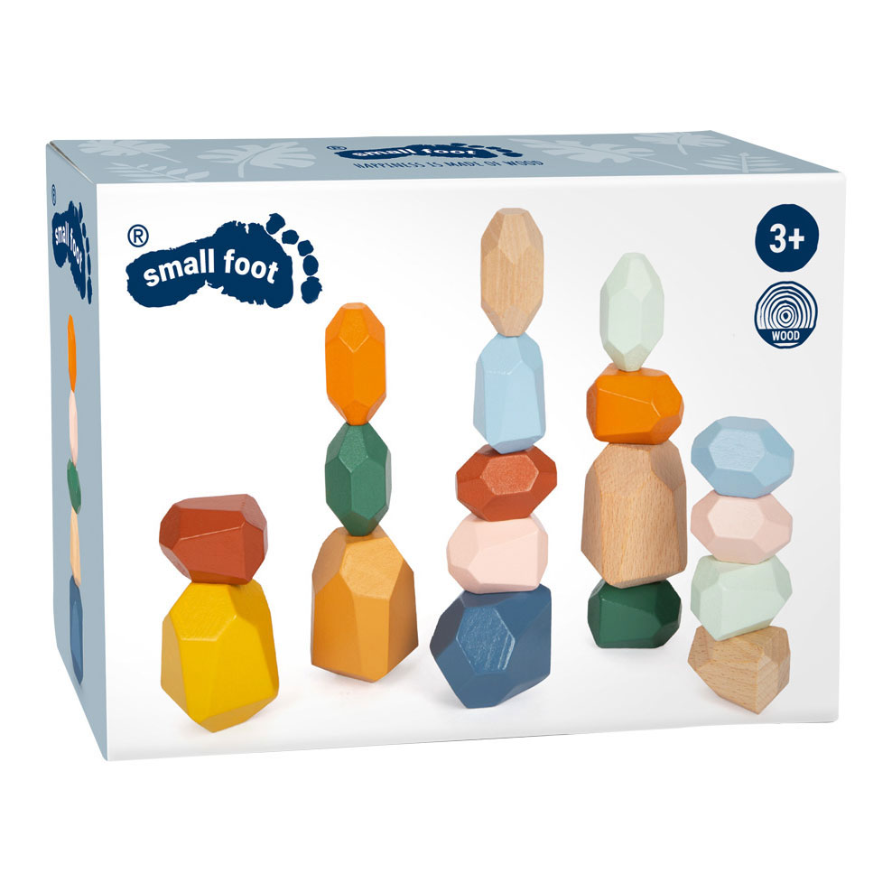 Small Foot-Houten Balans Blokken Safari, 18dlg.