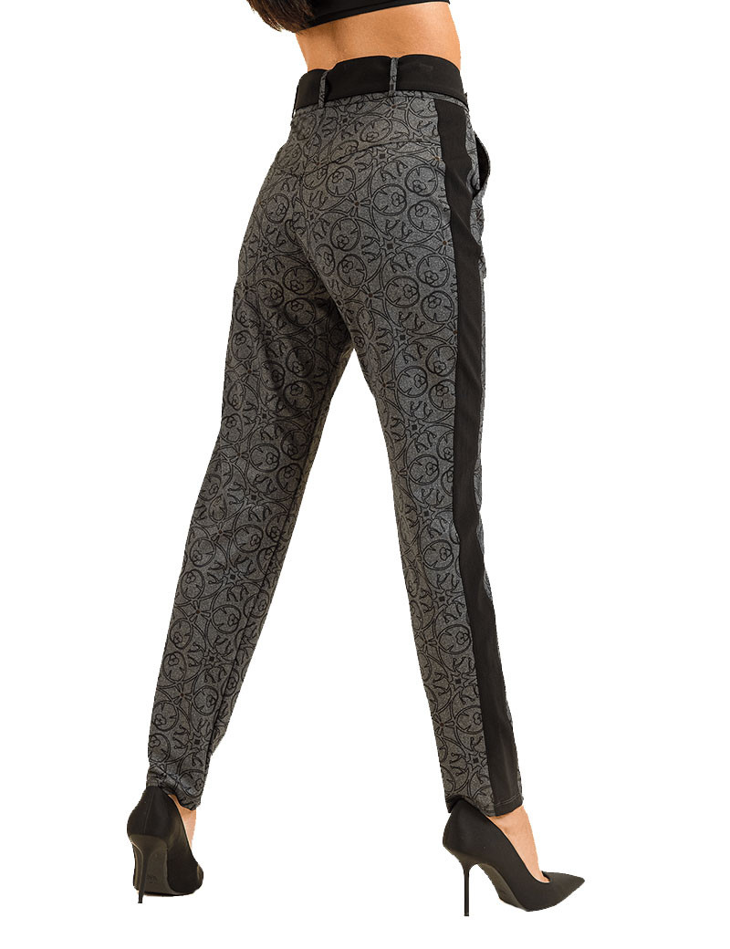 HBT ART GALLERY | ART PRINT KRISTIANA PANTALON FEMME GRIS CHINÉ