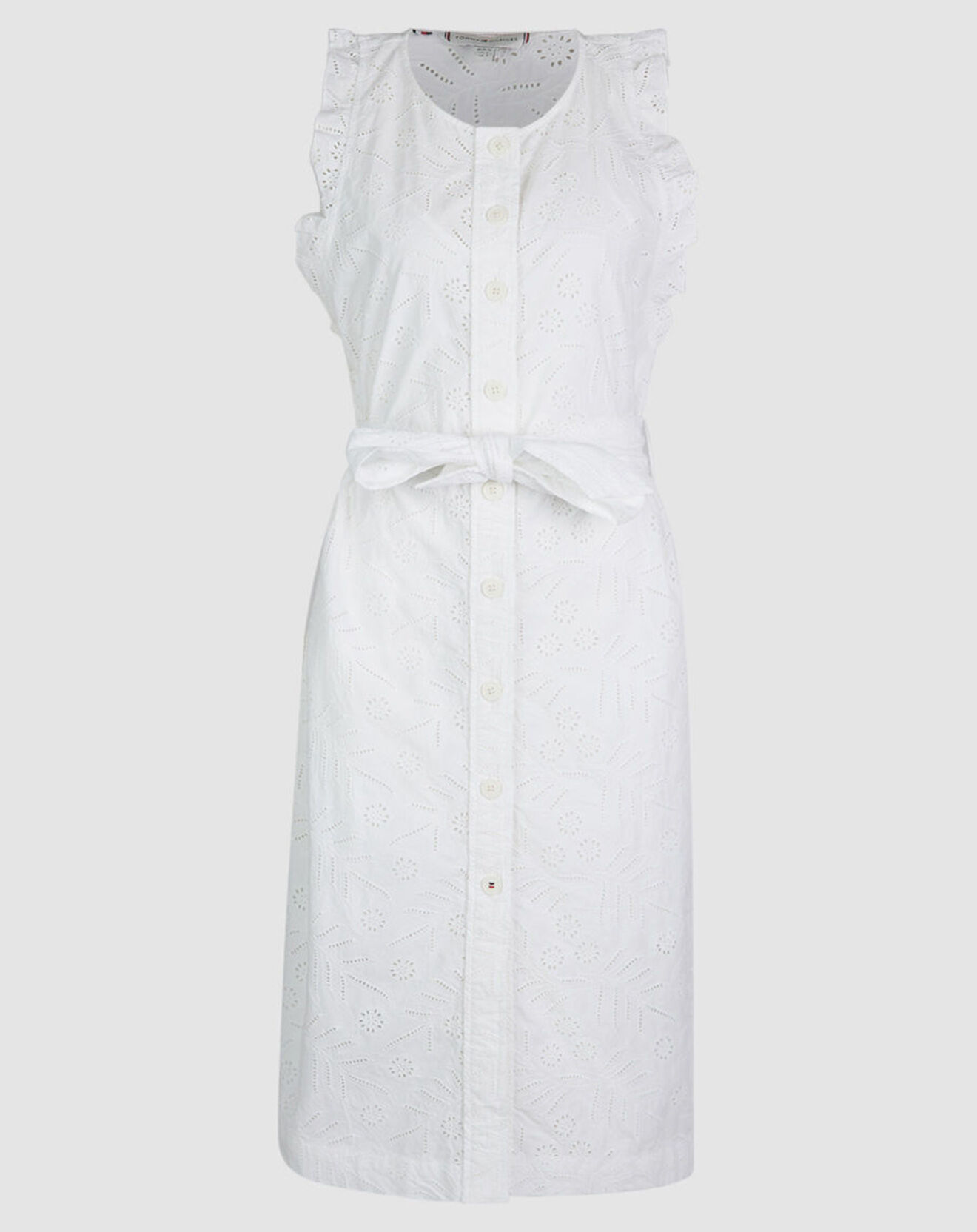 Tommy Hilfiger Robe Broderie Anglaise blanche